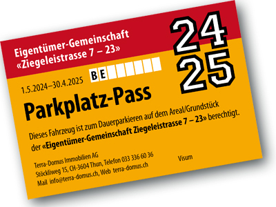 Parkplatzpass